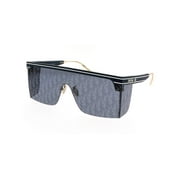 Christian Dior Diorclub M1U Sunglasses Blue Gold Blue Lens