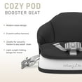 thumbnail image 6 of Dream On Me Cozy Pod Booster Seat with Removable Cover, Black, 6 of 7