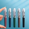 thumbnail image 5 of YardChic 5Pcs Premium Gel Ink Ball Point Pens, 0.5mm Fine Point Color Pens, Retro Color Rod Gel Pen, Smooth Writing Gel Pen for Journaling, Teachers Office Classroom Stationery Supplies, 5 of 8