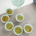 thumbnail image 4 of Juego de té de seis tazas de una sola olla con forma de pez pequeño de Celadon, regalo portátil sencillo para el hogar, regalo de actividad, 4 of 5