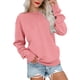 thumbnail image 1 of Sudadera PGANDS de algodón con cuello redondo y manga larga para mujer, 1 of 5