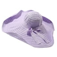 thumbnail image 2 of Achuyrbd Women's Extra Large Brim Sun Hat, Foldable Packable Bowknot Wide Brim UV Protection Beach Bucket Hat, 2 of 5