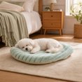 thumbnail image 7 of Short Pile Striped Pet Mat 48cm All Seasons for Cats and Dogs, Soft Resilient Padding Non Slip Grip Base, Comfortable Cushion for Sofa Bed Floor Daily Rest Gift, 7 of 7