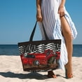thumbnail image 6 of Honeii tractor for Tote Bag with Adjustable Strap,Beach Bag, Waterproof Sandproof Beach Tote Bag, Large Capacity Foldable Beach Bags, 6 of 7