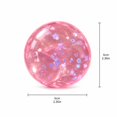 thumbnail image 2 of Coconut Oil Squishy with shiny flower and star sequins, Coconut Oil Slow Rising Squeeze Stress Ball Clear Jelly Bubblegum Texture Coconut Oil Squishy Toy,Pink, 2 of 4