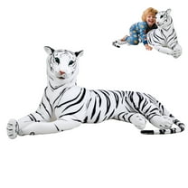 Eonox Giant Lifesize Tiger Pillow - 51" Extra Large Stuffed Animal Toy, Realistic Plush Tiger Doll for Kids, Room Decor, Gifts