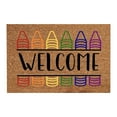 thumbnail image 2 of LHWEN 1PCS Summer Door Mat Tufted Flocking Carpet Thickened Hello Door Mat Welcome Door Mats Summer Decorative Doormat Low Profile Front Door Non Slip Indoor Doormat For Home Entrance Outside, 2 of 8