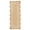White, variant on KLAVATE Natural Jute Wave Edge Hand Braided Scalloped Farmhouse Jute Runner Rug