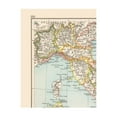 thumbnail image 4 of Historic Map - Italy - Bartholomew 1892 - Vintage Wall Art, 4 of 4