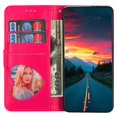 thumbnail image 2 of KAIYANG Funda de piel con cremallera y purpurina para Xiaomi Redmi Note 13 Pro 5G/Poco X6 5G, con tarjetero, color negro y rosa, 2 of 5