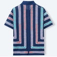 thumbnail image 6 of Yaoyar Mens Knit Button Down Shirt Short Sleeve Vintage Collared Shirts Summer Casual Beach Tops Vacation Shirt, 6 of 8