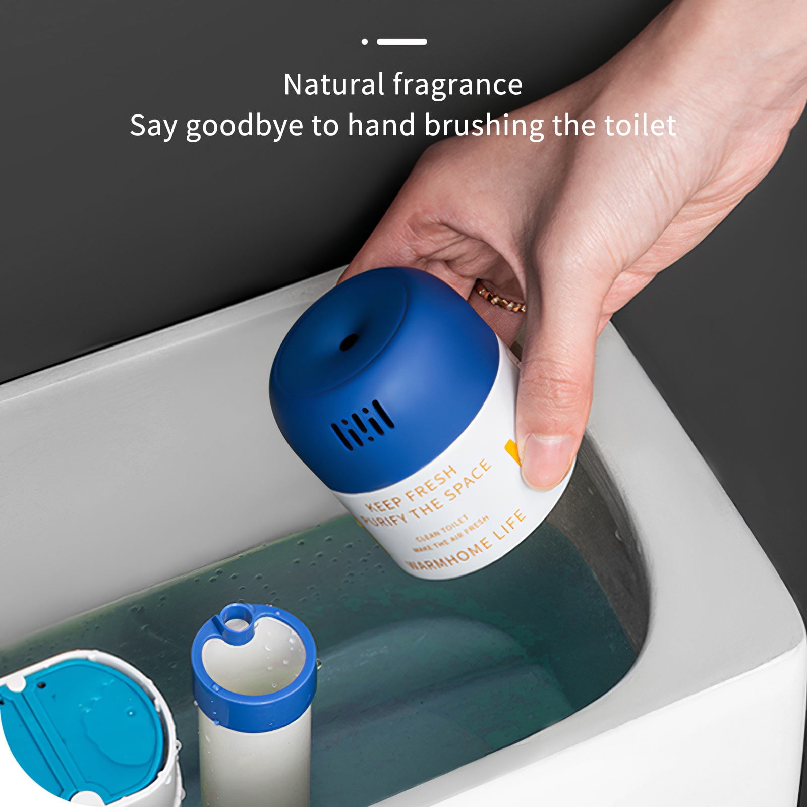 3 Month** Automatic Toilet Cleaner & Fragrance - Blue Bubble Toilet Cleaner  - Toilet Cleaning 