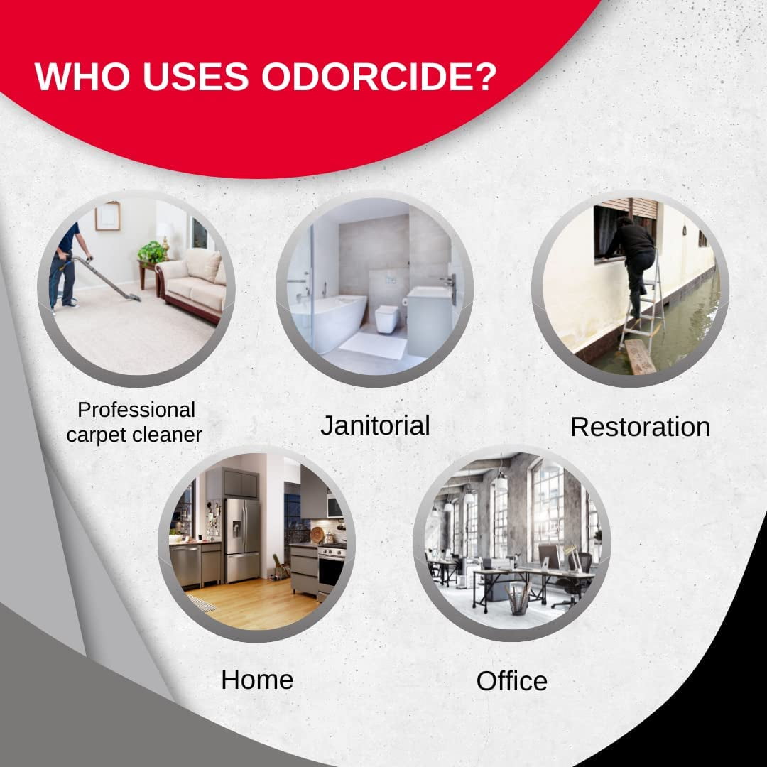 Odorcide Odor Eliminator Concentrate: Odor Eliminator for Strong Odor on Carpets, Hardwood & More - Smoke, Sweat & Pet Odor Eliminator for Home w/Non-Enzymatic Formula, 16 oz