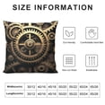thumbnail image 5 of JEUXUS  Cool Steampunk Gears Print Corduroy Soft Throw Pillow Covers, Decor Cushion Sham Stuffers for Sofa and Couch, 5 of 5