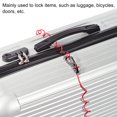 thumbnail image 5 of Uxcell 0.1'' x 8.2ft Security Steel Cable Lock Wire Rope Steel Red 2Pcs, 5 of 5