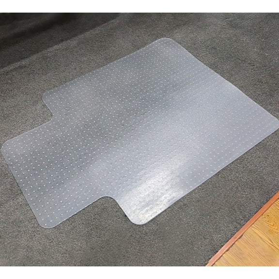 36"x48" Office Chair Mat for Carpet, Heavy-Duty PVC Floor Protector with Studded Grip, Transparent Design, 2mm Thick, Non-Slip & Crack-Resistant for Home Office, Gaming