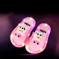 thumbnail image 2 of LNMQLPDBS Toddler Boy Sandals Summer Cartoon Decoration Open Toe Flat Hot Led Luminous Slippers for Kids Comfort Soft Sole Toddler Jelly Sandal Casual Kids Slippers Boys Pink 9-9.5 Years, 2 of 4