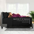 thumbnail image 2 of DeaLuxe Bedding 21” Full Size - Extra Deep Pocket Sheets - Super And Ultra Deep Bed Sheets - For Deep Mattress - 4 Piece Bed Sheet Set - Easily Fits Deep Mattress - Black, 2 of 8
