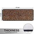 thumbnail image 5 of Kitchen Rugs Sets Of 2,Brown and Black Leopard Print Anti Fatigue Kitchen Mat Rugs Non Slip Washable,Decorative Kitchen Floor Mats for Kitchen,Sink,Laundry,17"x47"+17"x47", 5 of 5