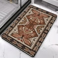 thumbnail image 3 of 20x32 inch Boho Bathroom Rugs: Non-Slip Aztec Bath Mat with Unique Western Geometric Patterns - Luxury Soft Absorbent Carpet for Modern Farmhouse Decor, 3 of 5