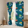 thumbnail image 3 of Homewish Cartoon Race Car Blackout Curtains Set of 2 (52x84 Each),Kawaii Wild Dinosaur Window Curtains,Extreme Sports Curtains and Drapes For Teens,Microfiber Bedroom Decor, 3 of 6