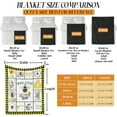 thumbnail image 3 of Bee Throw Blanket, 50" x 40" Flannel Cute Bees Themed Printed Stuffed Animal Plush White Blankets, Soft Nap Throw Blanket for Home Boys Girls Women Bee Lovers Gifts, 3 of 6