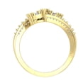 thumbnail image 3 of ARAIYA FINE JEWELRY 10K Yellow Gold Diamond Bypass Band Ring (3/4 cttw, I-J Color, I2-I3 Clarity), Size 9, 3 of 7