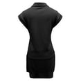 thumbnail image 4 of Women's Skirt Suit Athletic Set Short Sleeve Collared Top Comfortable Tennis Outfit Spring Summer Fall Casual Wear Machine Washable, 4 of 4