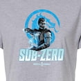 thumbnail image 3 of Mortal Kombat - Sub Zero Mk1 - Juniors Cropped Cotton Blend T-Shirt, 3 of 5