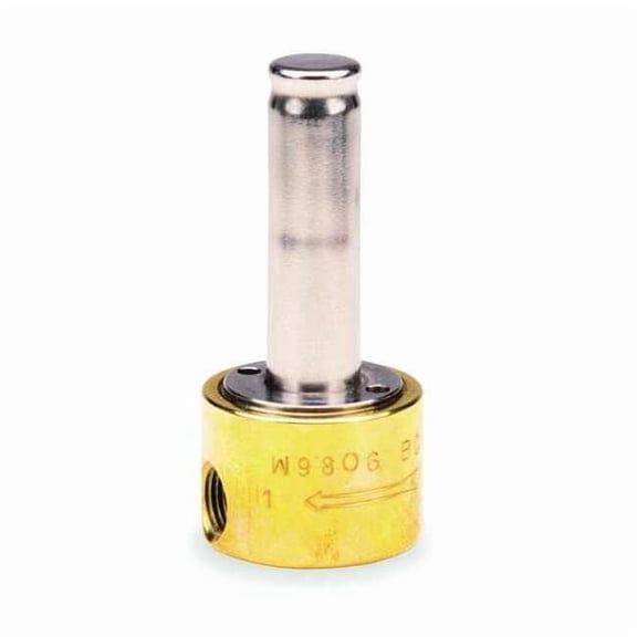 Brass Steam Solenoid Valve Less Coil, Normally Closed, 1/8 in Pipe Size