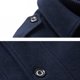 thumbnail image 5 of Abrigo de invierno para hombre, abrigo corto de lana de invierno, abrigo de lana de longitud media, chaqueta de invierno corta con cuello doble extraíble para negocios, ocio al aire libre,, 5 of 6