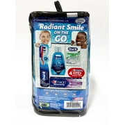 Convenience Kits International Radiant Smile On The Go 4 pc Oral Care Travel Kit