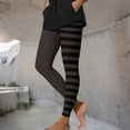 thumbnail image 5 of Ayfxijin Women's Work Pants Striped Print Leggings Sports Fitness Pants Fitting Tight Peach Hip Yoga Stretch Pants, 5 of 9