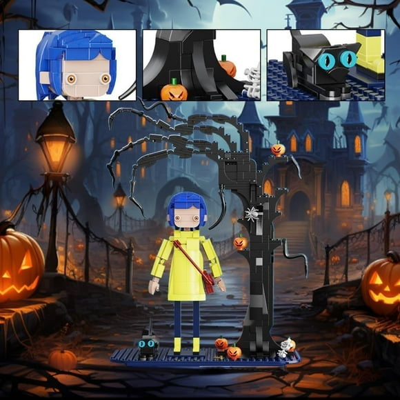Coraline Action Toys Figures Coraline TV Movie Video Games, Play Figures Collectible Toys Doll Coraline Toys Games Halloween Christmas Birthday Best Gift for Fans or Kids