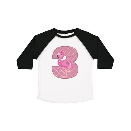 

Inktastic 3rd Birthday Flamingo 3 Year Old Girl Gift Toddler Toddler Girl T-Shirt