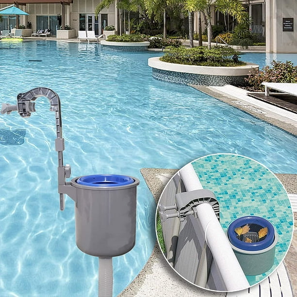 Swimming Pool Surface Skimmer with Brush, Wall Mounted Automatic Pool  Cleaner Skimmer, Above Ground Pools Attracts Floating Debris for Pool  Filter Systems Pool Cleaning Accessories 