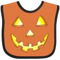 thumbnail image 3 of Inktastic Pumpkin Jack O Lantern for Halloween Boys or Girls Baby Bib, 3 of 4