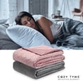 thumbnail image 1 of Cozy Tyme Davu Weighted Blanket - 25 Pound Quilted Cover 72"x 80" Blush, 1 of 10