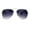 silver smoke, variant on Mirrored Futurism Vintage Style Aviator Luxury Chic Sunglasses Silver Smoke