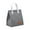 Gray, variant on Insulated Lunch Bag for Men & Women, Large Capacity Lunch Box for Work,Office ,Picnic, Hiking, Beach, Thermal Cooler Tote w/ Adjustable Strap, Classic Plaid Design,
