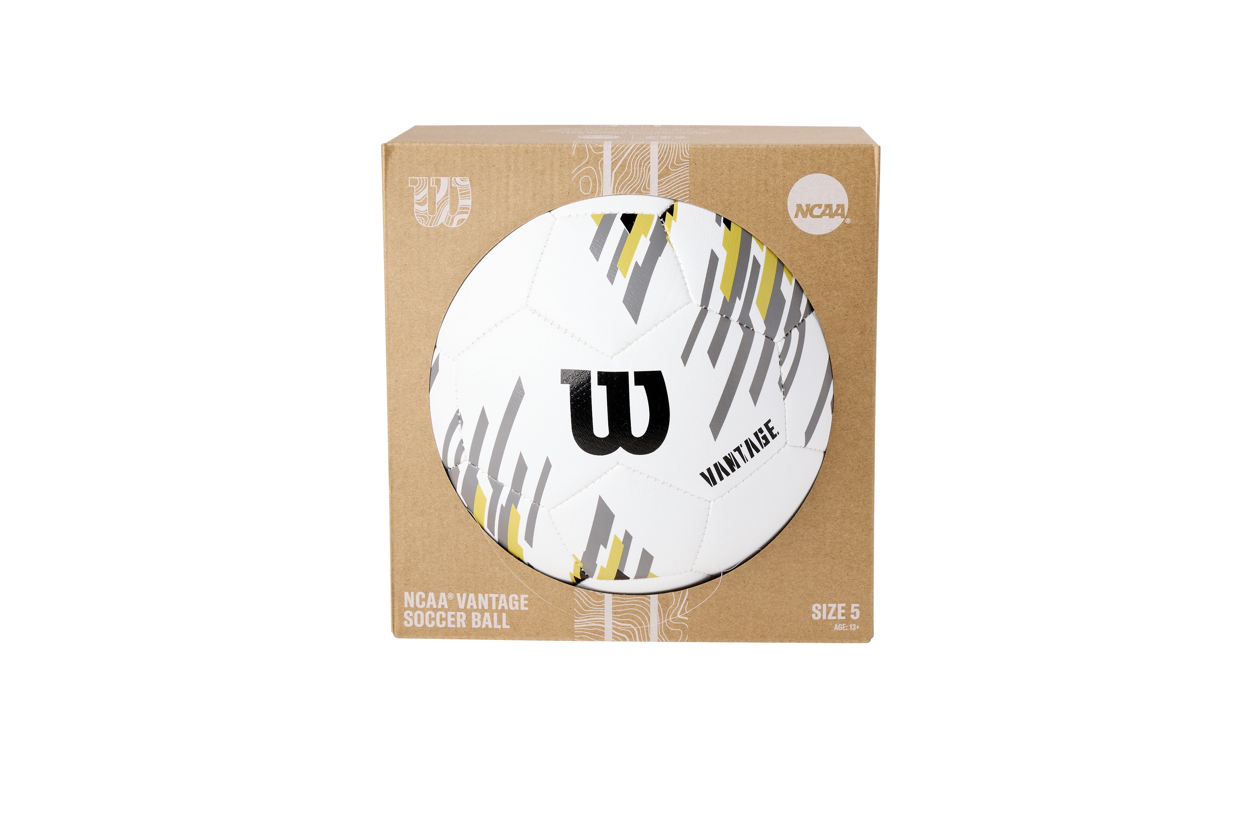 Wilson NCAA Vantage Soccer Ball - White/Gold, Size 4