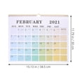 thumbnail image 2 of Hytrove 1Pc Practical Wall Calendar 2021 English Edition with Note Taking and Hanging Hook, 2 of 5