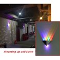 thumbnail image 3 of Aplique de pared triangular LED de 5 W para interiores, diseño moderno y original en aleación de aluminio, para dormitorio, pasillo y salón, luz decorativa - Luz de colores, 3 of 4