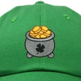 thumbnail image 2 of DALIX Lucky Pot Of Gold Hat Womens Embroidered Baseball Cap in Kelly Green, 2 of 6