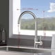 thumbnail image 2 of Kitchen Sink Taps Mixer 1 Hole, Single Lever 360 Swivel High Spout for Kitchen Sink with Standard Fittings, Chrome, Silver, 2 of 4