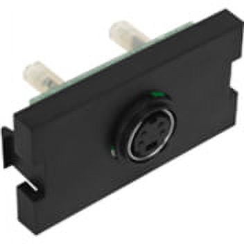 Leviton Black MOS S-Video 1-Unit Jack Wallplate Filler Insert Module 41291-1VE