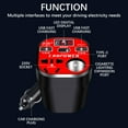 thumbnail image 6 of Car Inverter 12V/24V to 220V AC Power Outlet, 200W Smart Charging Inverter Converter, 3 USB Ports for Multi-Device Charging, Compact Design, 6 of 9
