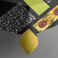 thumbnail image 5 of Black Sunflower Sunshine Pattern Square Tablecloth,Waterproof Square Table Cover,Wipeable Spillproof Washable Table Cover for Home Kitchen Party Decor 60"x60"(152x152cm), 5 of 6