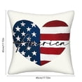 thumbnail image 3 of Fundas de Cojín Del 4 de Julio con Bandera y Estrellas. Fundas de Cojín Patrióticas para Decorar El Sofá, El Dormitorio o Cualquier Espacio Del Hogar En El 4 de Julio., 3 of 6