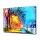 thumbnail image 1 of Póster de lienzo con pintura al óleo de farolas y árboles, decoración de dormitorio, paisaje deportivo, decoración de oficina, regalo, estilo marco, 12 x 18 pulgadas (30 x 45 cm), 1 of 8